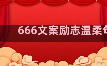 666文案励志温柔句子