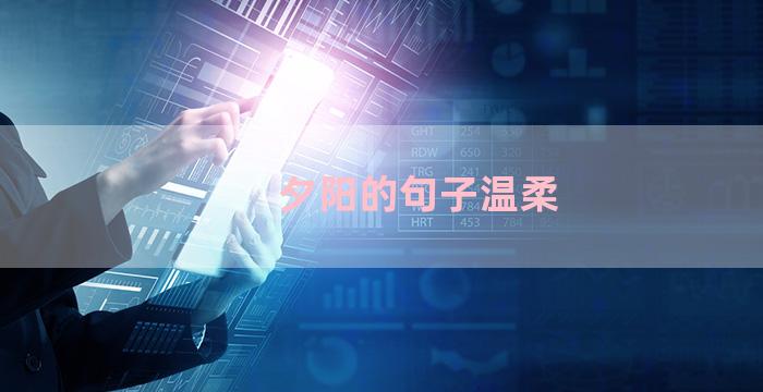 夕阳的句子温柔
